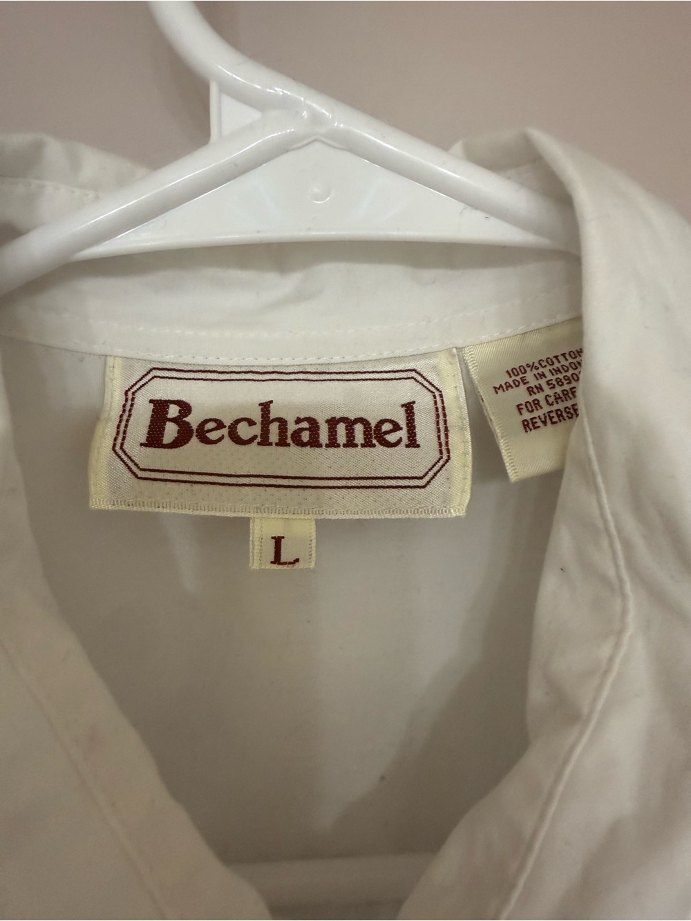 Bechamel White Cotton Button-Up Shirt - Picture 3 of 3